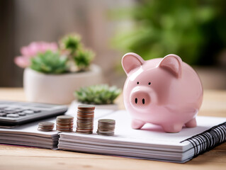 Lifestyle inflation. Household budget planner with savings column for financial management.