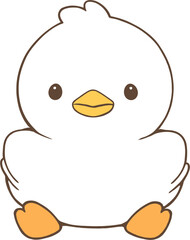 Obraz premium 귀여운 오리 일러스트