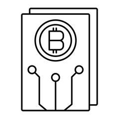 white paper outline icon