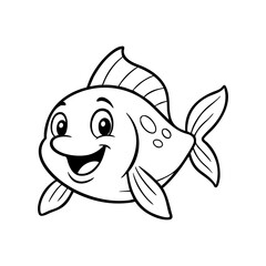 Happy Cartoon Fish
