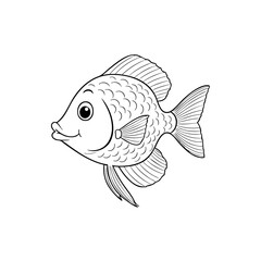 Scaly Fish Illustration