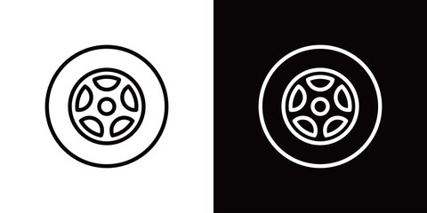 タイヤのアイコン © WAWAWA