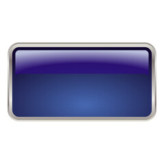 UI asset image vector png template blue rectangular 3D short button