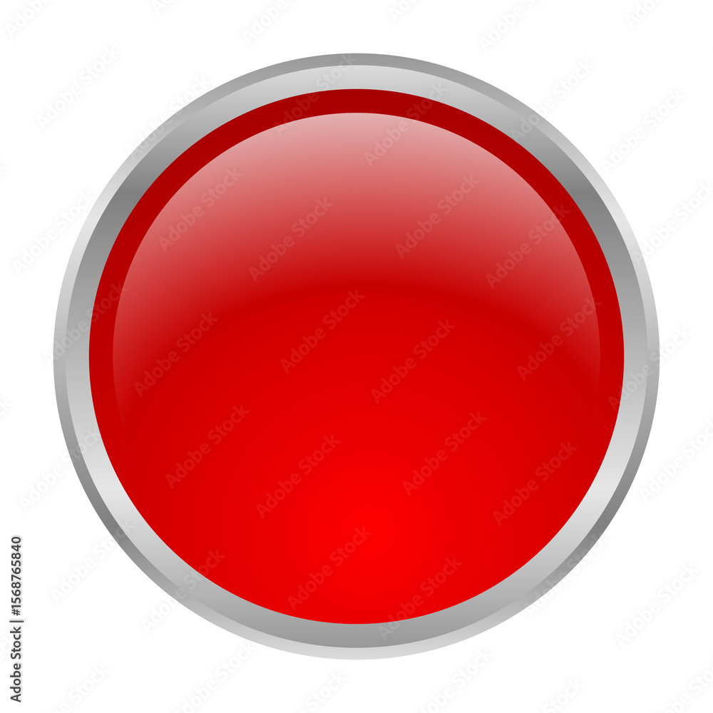 Aufkleber ui asset image vector png template 3d button circle red