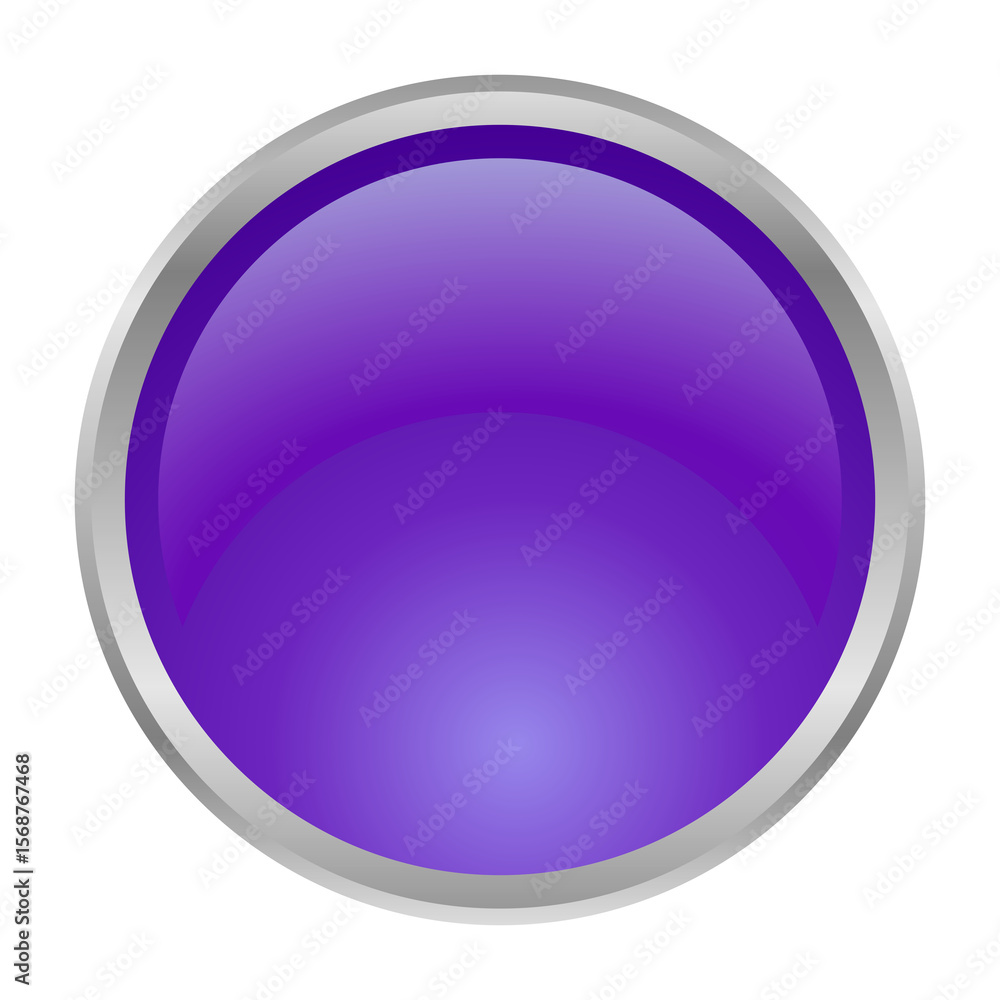 Aufkleber ui asset image vector png template 3d button circle purple