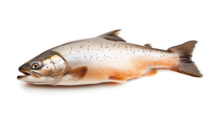 Salmon fish isolated on white