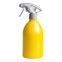 Yellow plastic spray bottle essential for cleaning tasks. useful dispenser for housekeepers aiding daily maintenance and hygiene routine offering simple solution for liquid application