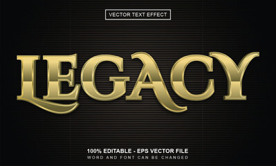 Editable legacy text effect