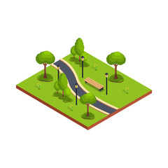 City Park with Walking Path