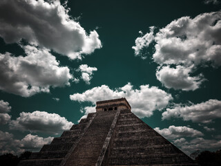 Ancient Mayan Architecture and Tropical Landscapes of the Yucatan Peninsula