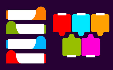 Infographic business promotion colorful abstract shapes ideal for impactful presentations.