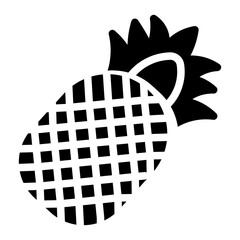 icon pineapple with style glyph