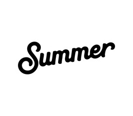 Summer Handwritten Typography Design