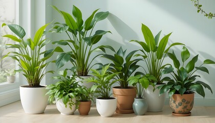 Garden Center Display of Lush Greenery and Artificial Grass for Landscaping and Decor