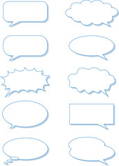 Blue Speech Bubble Design Pack