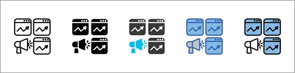 Viral Marketing Icon Pack Multistyle Illustration