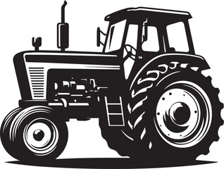 Obraz premium tractor vector illustration, tractor icon, tractor vector on a white