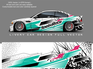 car livery graphic vector. abstract grunge background design for vehicle vinyl wrap and car branding