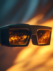 Users see a blend of virtual and real scenes through ar glasses, with light and shadow flowing in space