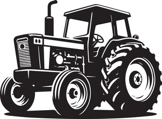 Obraz premium tractor vector illustration, tractor icon, tractor vector on a white
