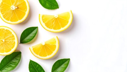 Fototapeta premium Lemon Wedge Isolated