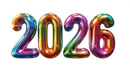 Celebrating the upcoming year 2026 with colorful decorations and festive vibes