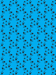 Bird Foot Print Seamless Pattern Gift Wrapping Paper