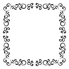 frame with floral ornament