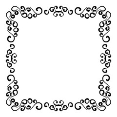 frame with ornament vector design 