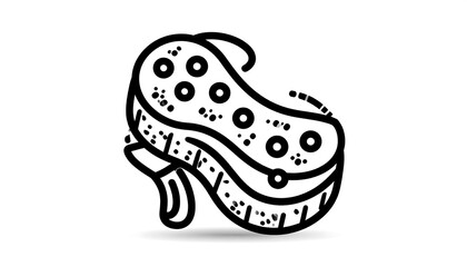 Cartoon cleaning sponge