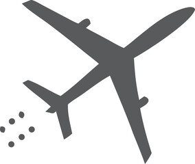 Soaring Silhouette: An eye-level shot of an airplane gracefully soaring through the sky, a symbol of travel, adventure, and the boundless possibilities of flight.