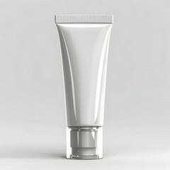 Cosmetic Tube with Flip-Top Cap and Smooth Body, Version 3 Isolated on Transparent or White Background, PNG
