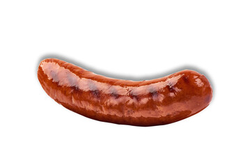 grilled sausage on transparent background