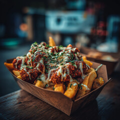 grilled chicken wings. Generative AI