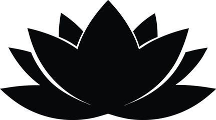 Water Lily Line Art, Black and White, Floral Design, Botanical Illustration,