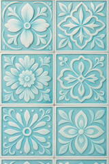クラシック装飾タイルの水色のコレクション

