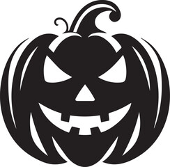 halloween pumpkin vector illustration, halloween pumpkin silhouette vector, pumpkin face