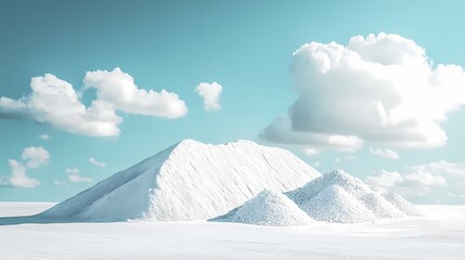 Outdoor snow mountain scenery poster background