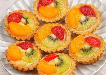 Pie Buah. Fruit pie is a bread and cake product with a characteristic crispy, crumbly and savory...