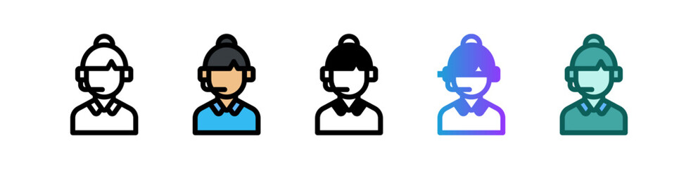 Customer Service multiple icon