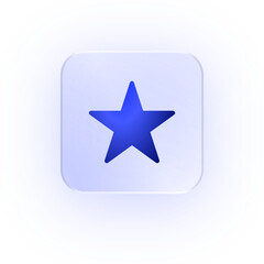 Glassmorphism Icon Featured Star Icon Star Icon Soft Shadow Glassmorphic Gold Star Favorite Icon Rating Icon Highlight Icon Top Rated Icon Best Icon Premium Icon