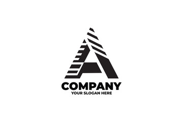 Minimalist Letter A Logo Design