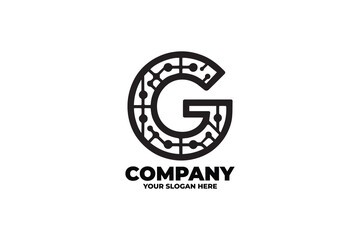 Minimalist Letter G Badge Logo
