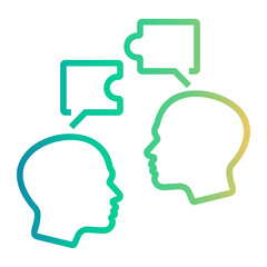 feedback Line Gradient Icon