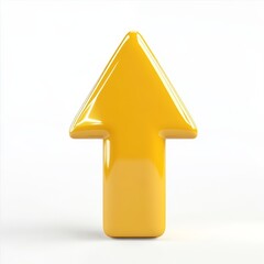 Bright yellow upward arrow (2)