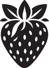 silhouette of a strawberry vector, strawberry illustration, strawberry vector