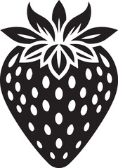 silhouette of a strawberry vector, strawberry illustration, strawberry vector