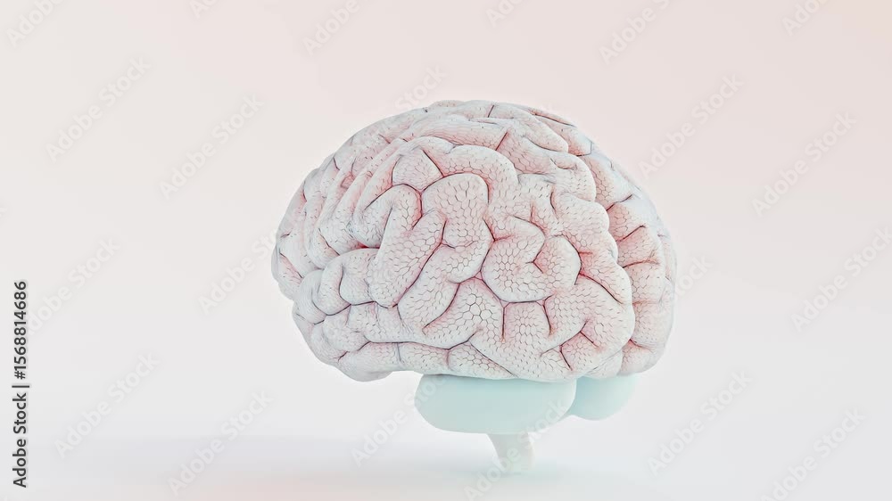 Poster brain simulation, can be used in background elements related to brain working, stimulating or repair