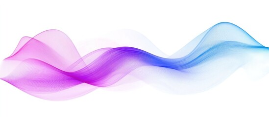 Aesthetic gradient flowing wave design with transparent lines, a modern wallpaper