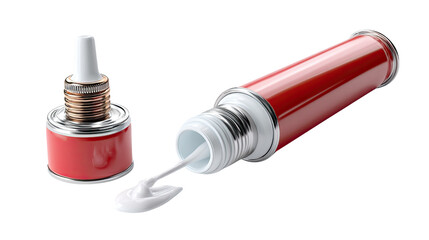 Open Sealant Tube and Nozzle: A striking image showcasing an open sealant tube and its nozzle, symbolizing construction and repair with a clean, studio-style setting.